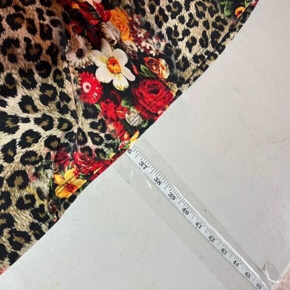 NWOT Heimish U.S.A. Animal Print Floral Design Shift Dress Black‎ Red Size 3XL - Picture 8 of 8